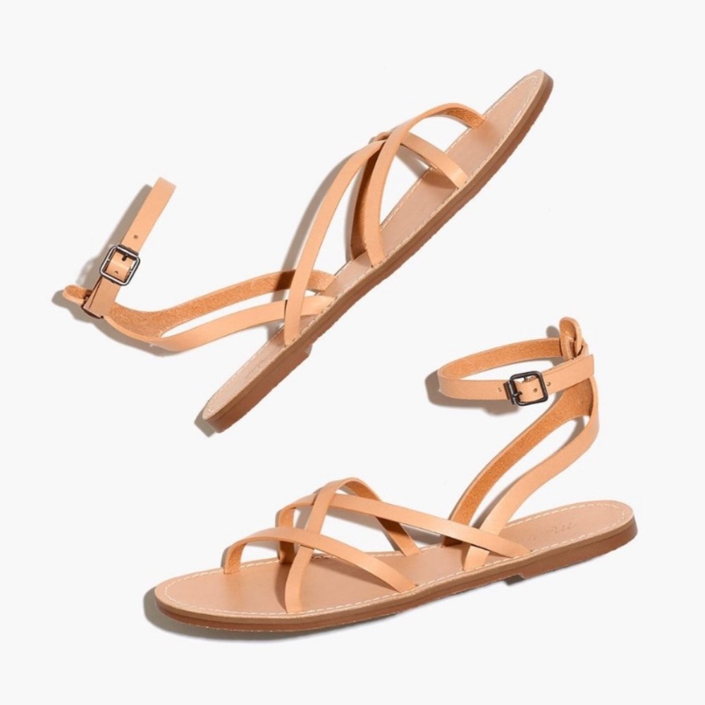 Madewell The Boardwalk Skinny Strap Sandals 8